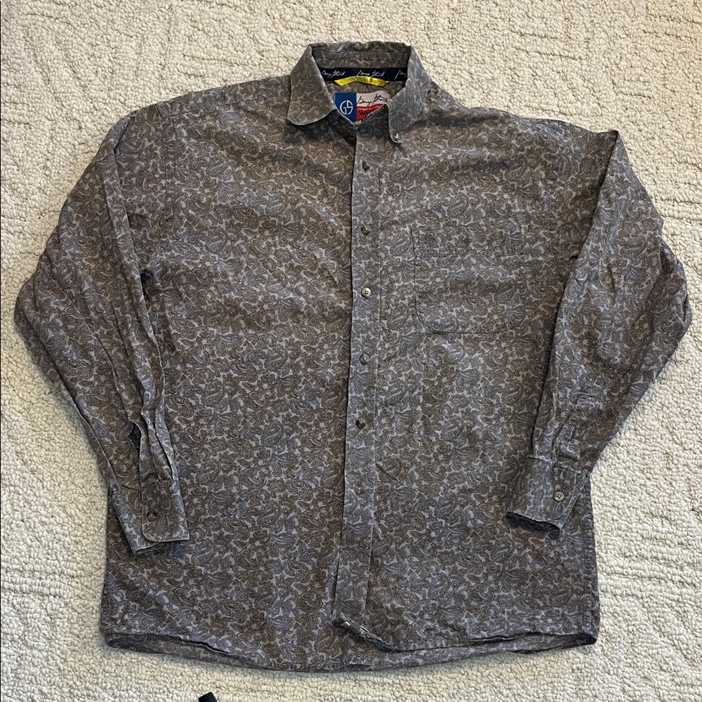 Wrangler George strait edition paisley western country cowboy paisley button up